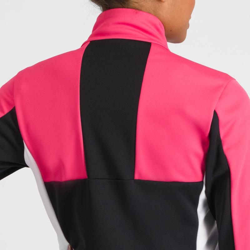 Sportful SQUADRA dámska bunda raspberry pink/white