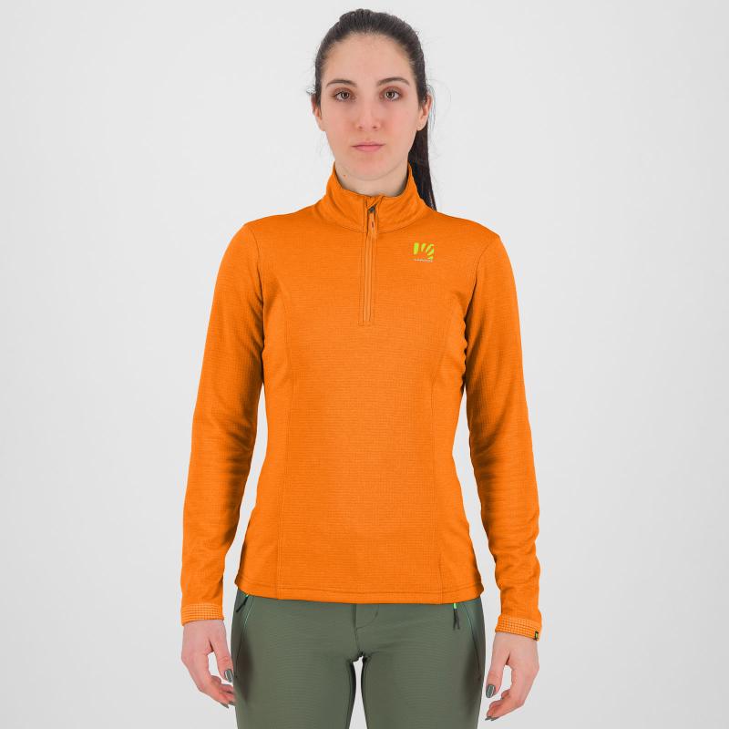 Karpos PIZZOCCO HALF ZIP dámska flíska Vibrant Orange