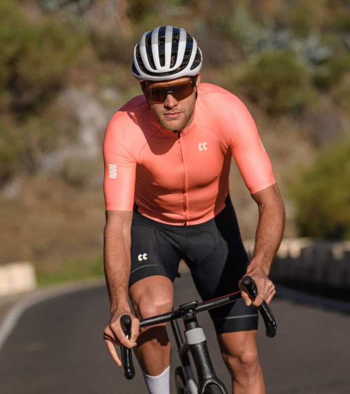 Cyklistický dres PASSION Z6 | Dres RAZOR | Solar Orange 2