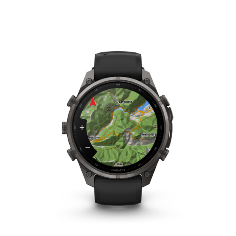 Garmin fenix 9 Pro - 47mm, AMOLED, Sapphire, Carbon Gray DLC Titanium, Black/Pebble Gray b 6