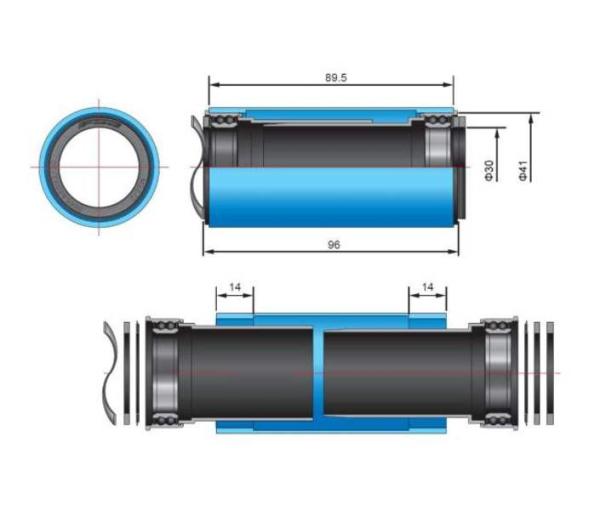 FSA stredové zloženie - kľúk BB392EVO na PF92 41mm EL247