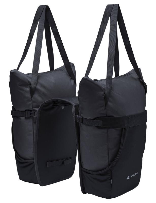 VAUDE  dvojitá taška na nosič TwinShopper, black