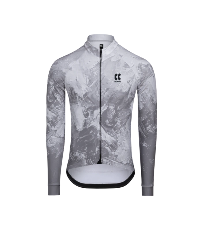 Cyklistický dres KALAS MOTION Z6 dlhý rukáv Stone Grey