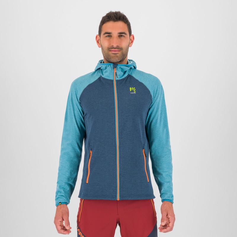 Karpos AMBRIZZOLA FULL-ZIP mikina s kapucňou outer space/larkspur