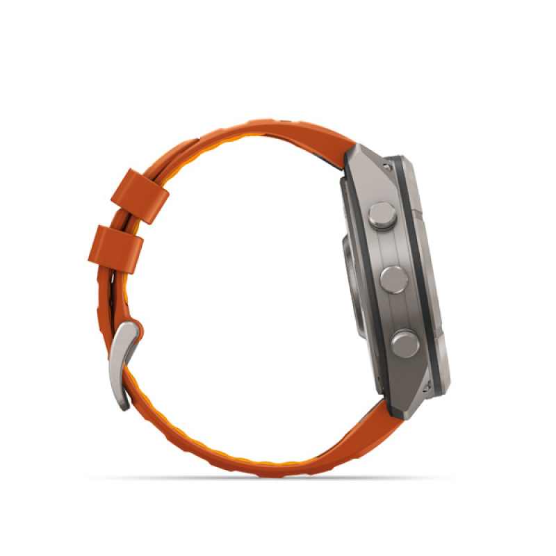 Garmin fenix 9 Pro - inReach, 51mm, AMOLED, Sapphire, Titanium, Autumn Orange/Spark Orange 2