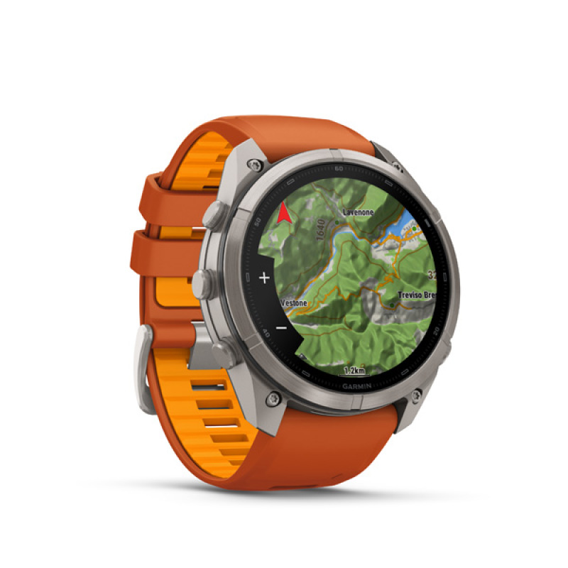 Garmin fenix 9 Pro - inReach, 51mm, AMOLED, Sapphire, Titanium, Autumn Orange/Spark Orange 4