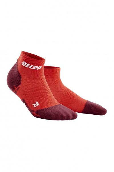 CEP členkové ponožky ultralight lava/dark red