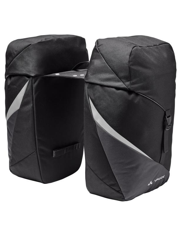 VAUDE dvojitá taška na nosič TwinRoadster, black