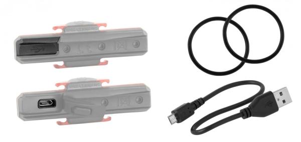 FORCE blikačka zadná COB 29 LM, 16x LED, USB 1