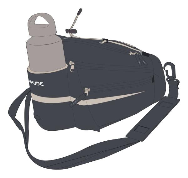 VAUDE taška na nosič Silkroad L (Snap-it 2.0), black