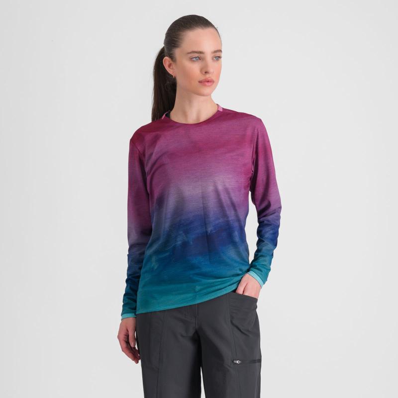 SPORTFUL FLOW GIARA dámske tričko s dlhým rukávom berry blue pink