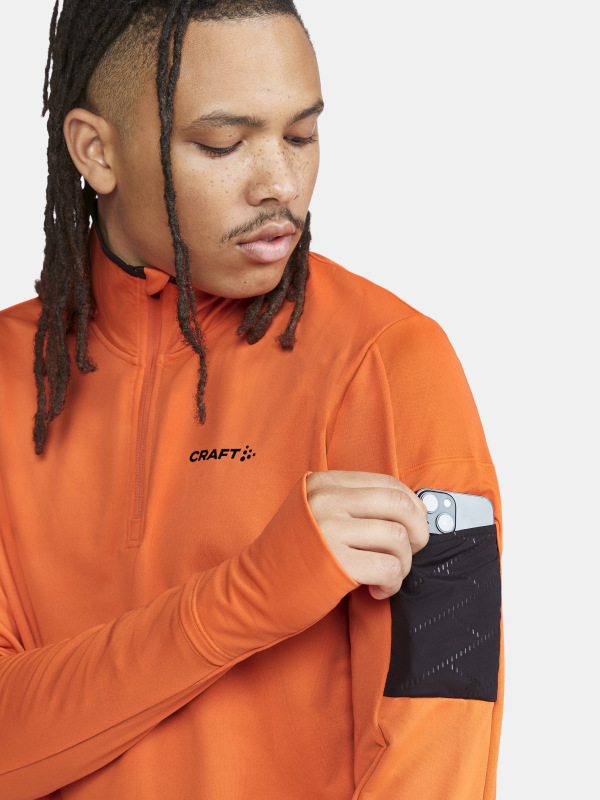 Pánske bežecké tričko CRAFT ADV SubZ LS 2 oranžová 3