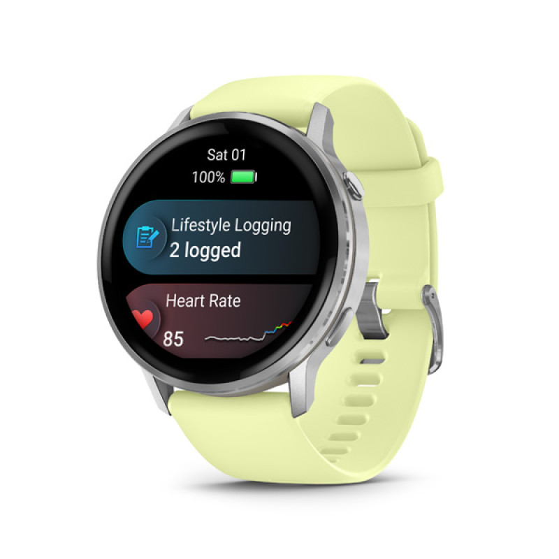 Garmin VENU 4 - 45mm,Gray/ Silver + Citron 2