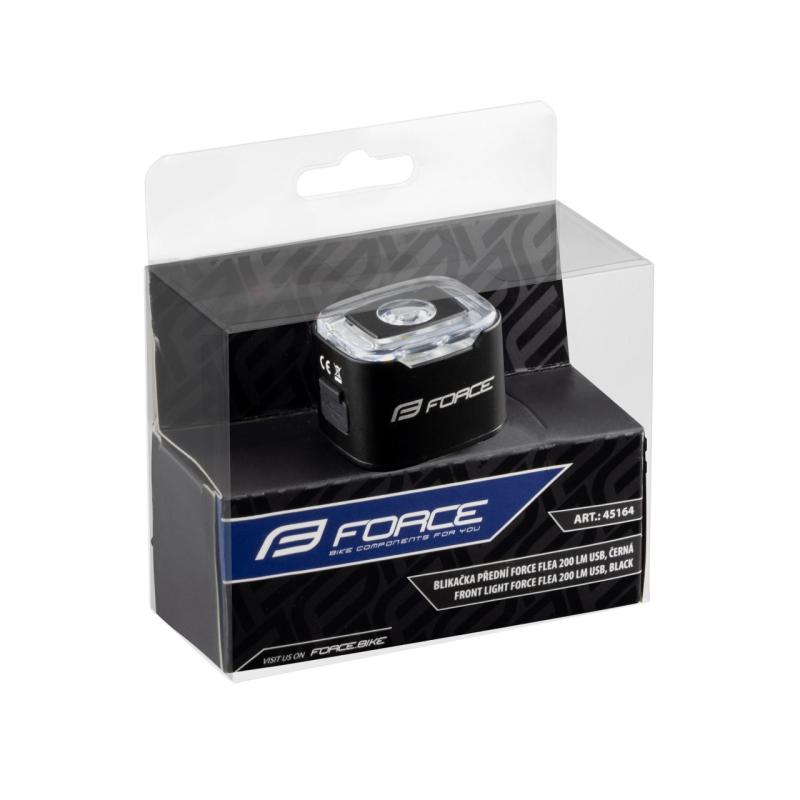 FORCE blikačka predná/zadná FLEA 200LM USB, čierna 8