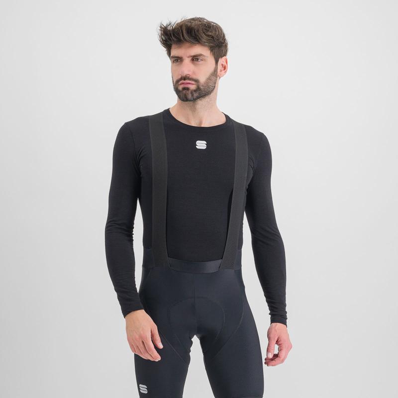 Sportful MERINO LAYER tričko s dlhým rukávom čierne