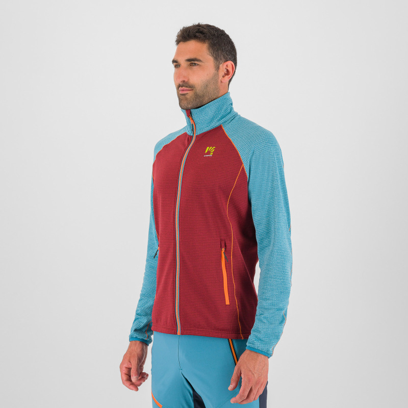 Karpos AMBRIZZOLA FULL-ZIP mikina pomegranade/larkspur 6