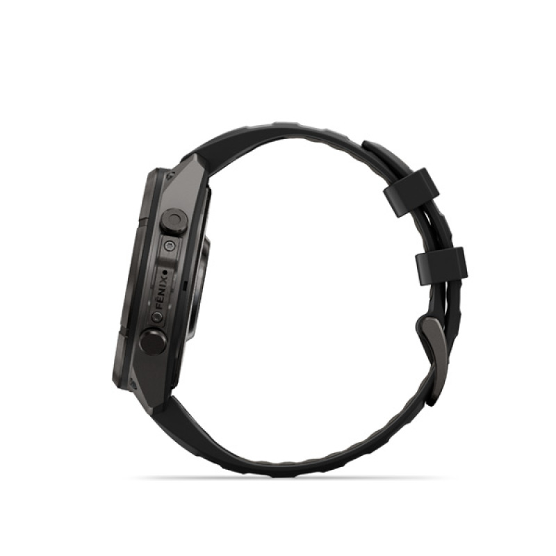 Garmin fenix 9 Pro - 47mm, AMOLED, Sapphire, Carbon Gray DLC Titanium, Black/Pebble Gray b 1