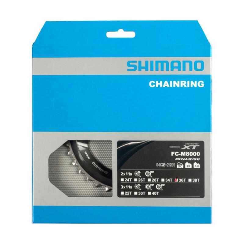 SHIMANO prevodník 36z. M8000 XT 36/26z. čierny 96mm