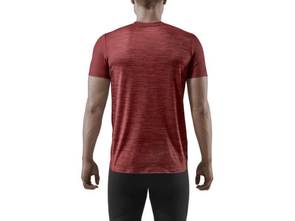CEP Bežecké tričko s krátkym rukávom dark red