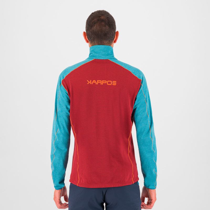 Karpos AMBRIZZOLA FULL-ZIP mikina pomegranade/larkspur 5