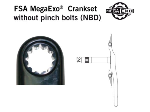 FSA stredové zloženie - kľúk M/EXO MTB NBD na BSA68/73mm BB-7100