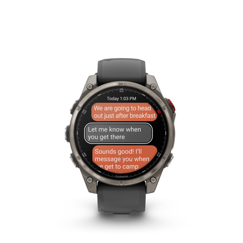 Garmin fenix 8 Pro - 47mm, AMOLED, Sapphire, Titanium, Graphite/Black band 6