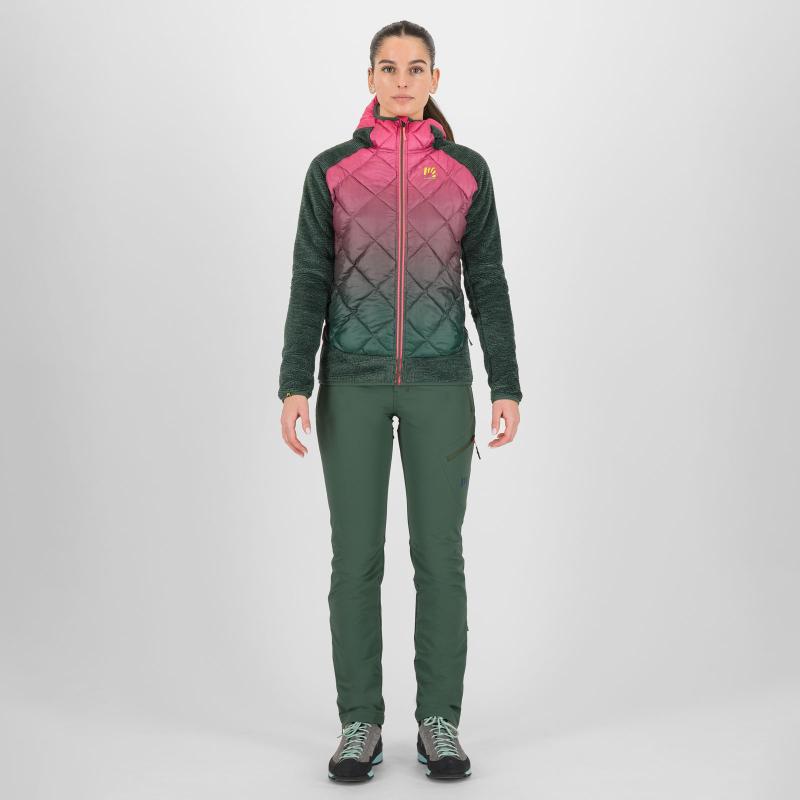 Karpos Smart Marmarole Dámska Bunda Fandango Pink/Jungle Green 7