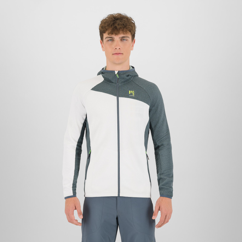 Karpos AVERAU FULL-ZIP mikina s kapucňou bright white/dark slate 2