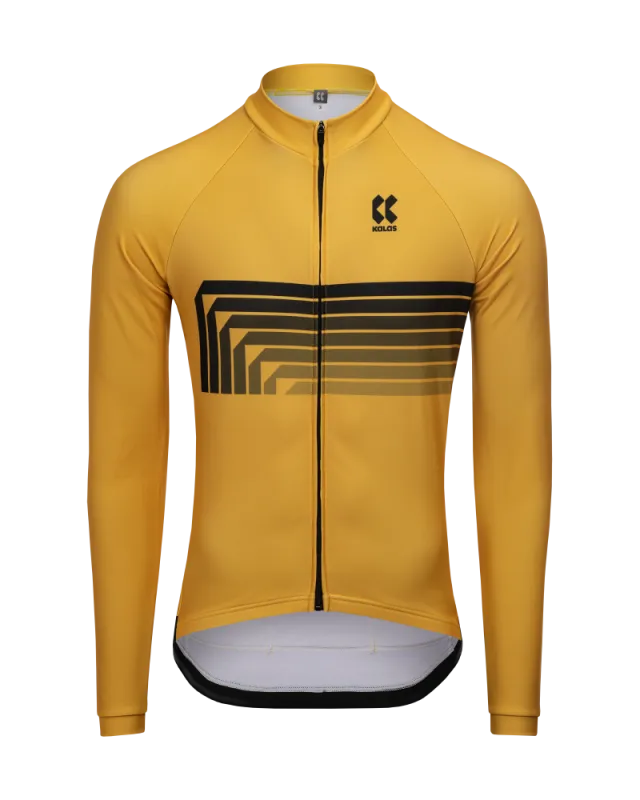 Cyklistický dres KALAS MOTION Z2 dlhý rukáv žltý