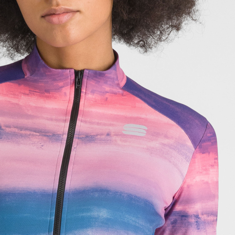 Sportful FLOW SUPERGIARA THERMAL dámsky dres blue pink 3