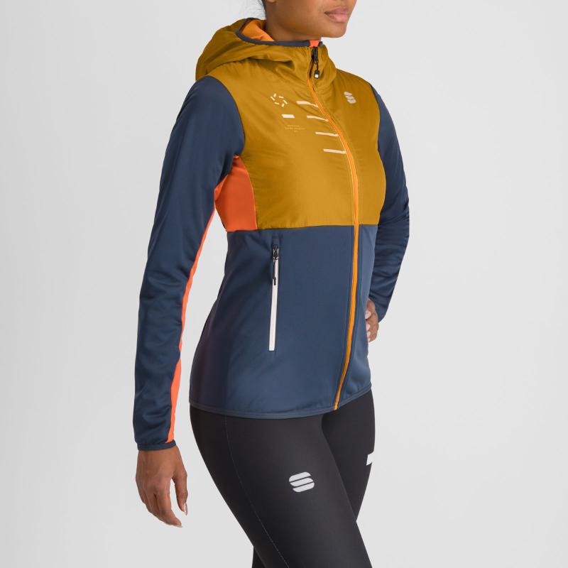 Sportful RYTHMO dámska bunda wood yellow/galaxy blue 2