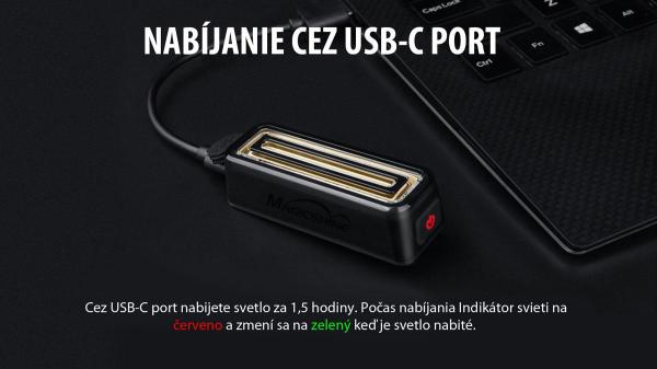 Svetlo MAGICSHINE SEEMEE 100 V2.0 zadné 9f USB čierne