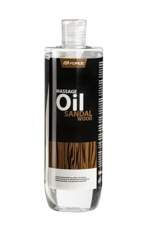 FORCE olej masážny TOUCH pred i po výkone, 500 ml