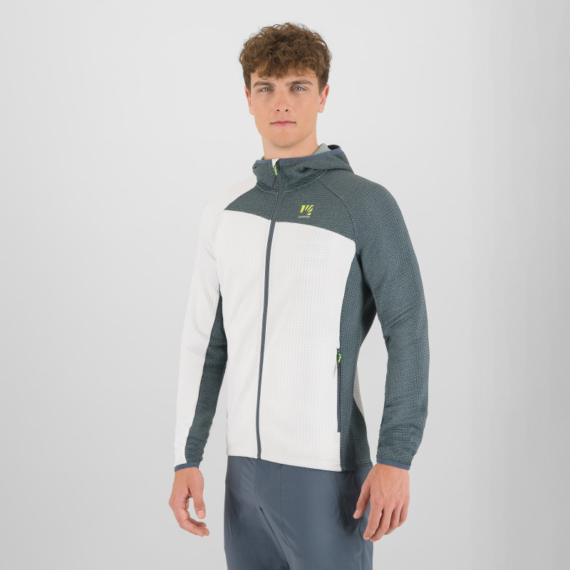 Karpos AVERAU FULL-ZIP mikina s kapucňou bright white/dark slate 4