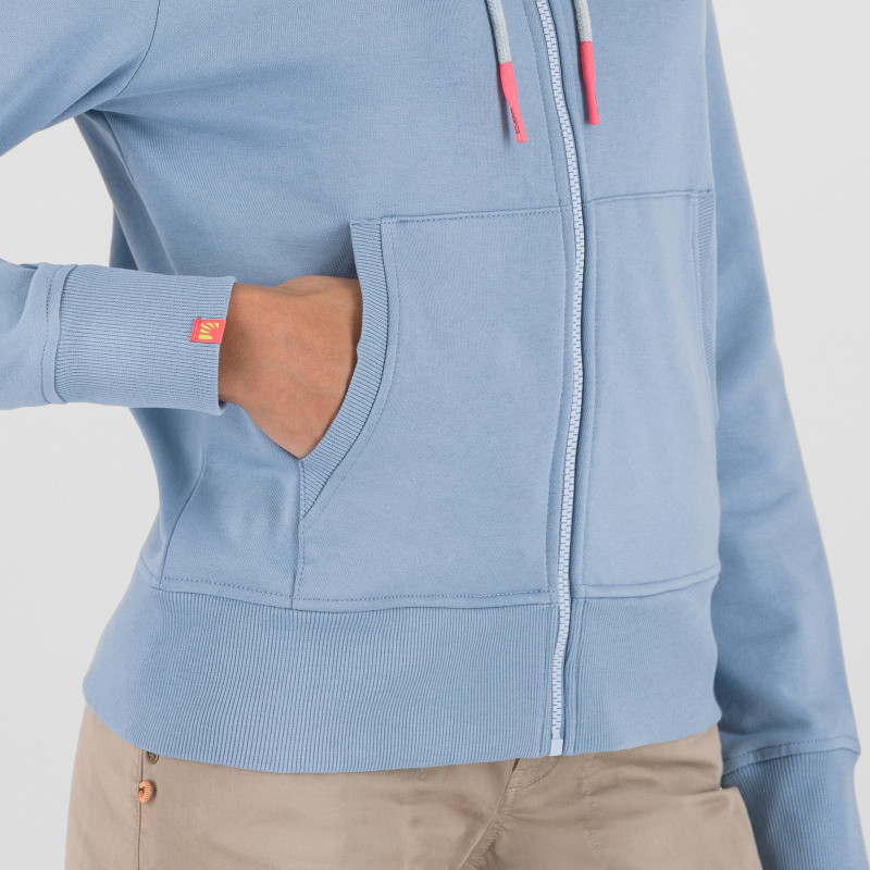 Karpos VOLPE dámska FULL ZIP mikina s kapucňou windw. blue 5