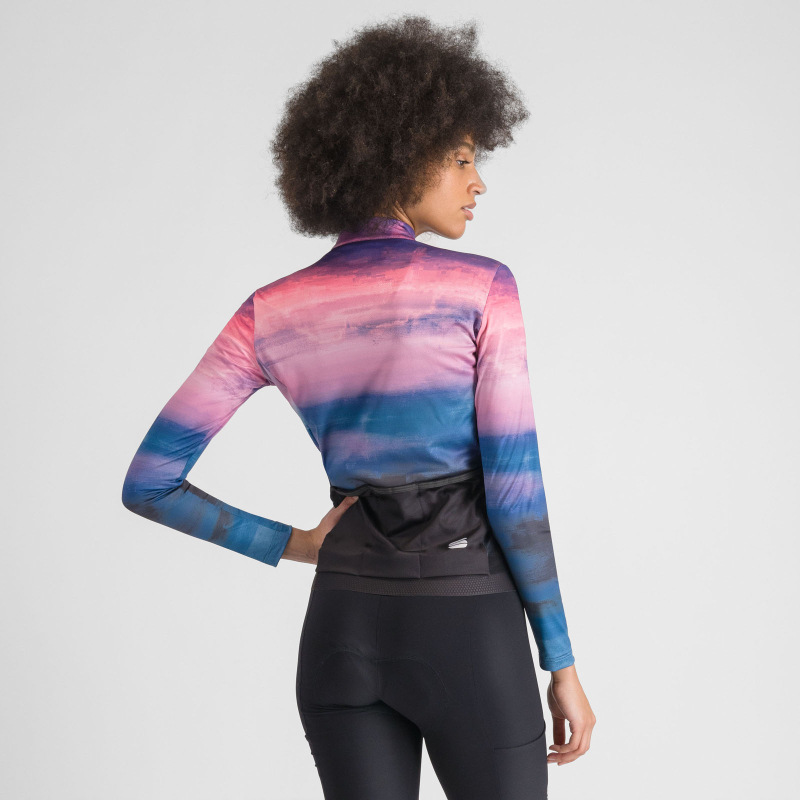 Sportful FLOW SUPERGIARA THERMAL dámsky dres blue pink 1