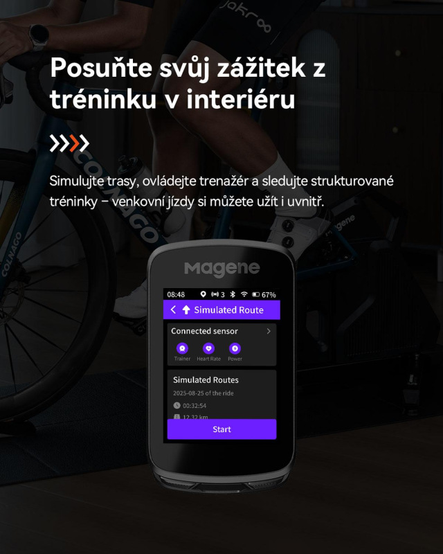 Cyklopočítač MAGENE SMART GPS C606 PRO dotykový USB 17