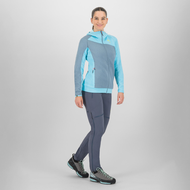 Karpos AVERAU dámska FULL-ZIP mikina s kapucňou windw.blue/bachelor b. 9
