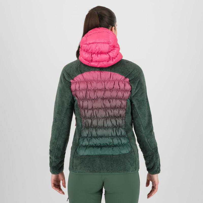 Karpos Smart Marmarole Dámska Bunda Fandango Pink/Jungle Green 3