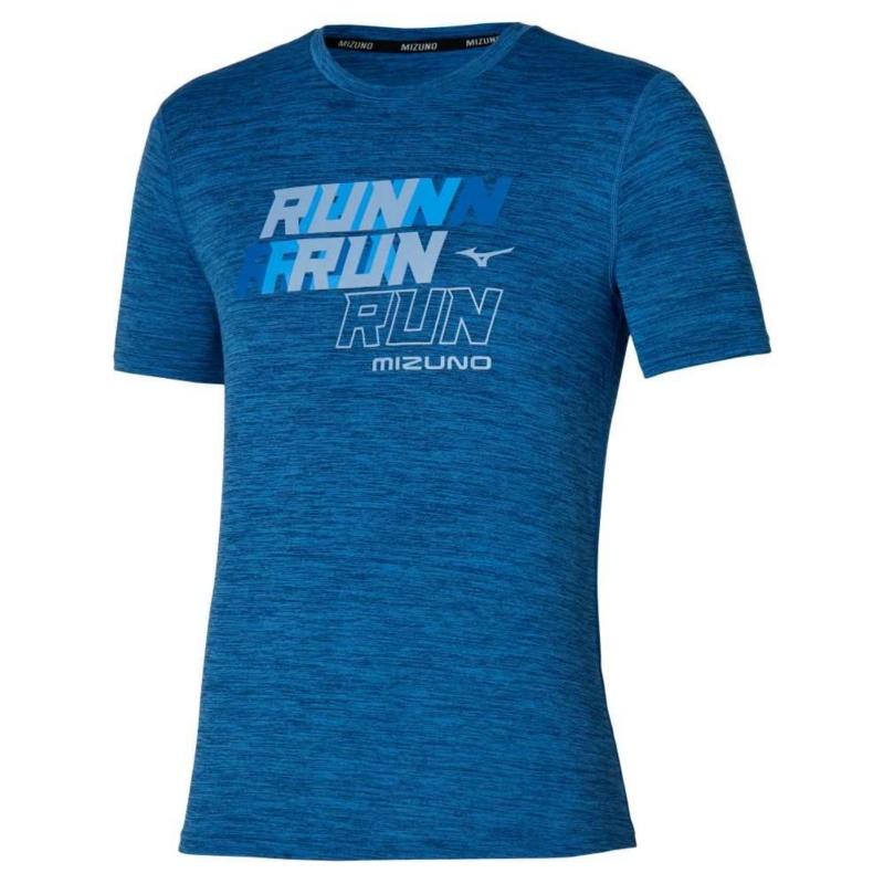 Pánske bežecké tričko MIZUNO CORE RUN TEE modré