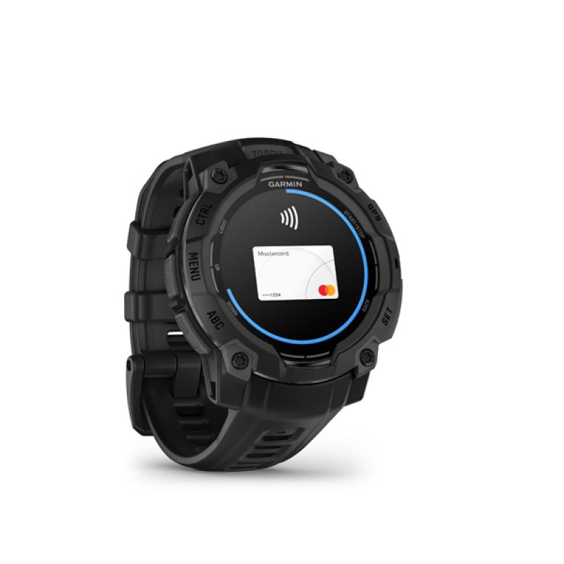 Garmin Instinct 3 - 45mm, AMOLED, Black, Black silicone band 3