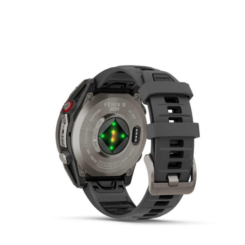 Garmin fenix 8 Pro - 47mm, AMOLED, Sapphire, Titanium, Graphite/Black band 4