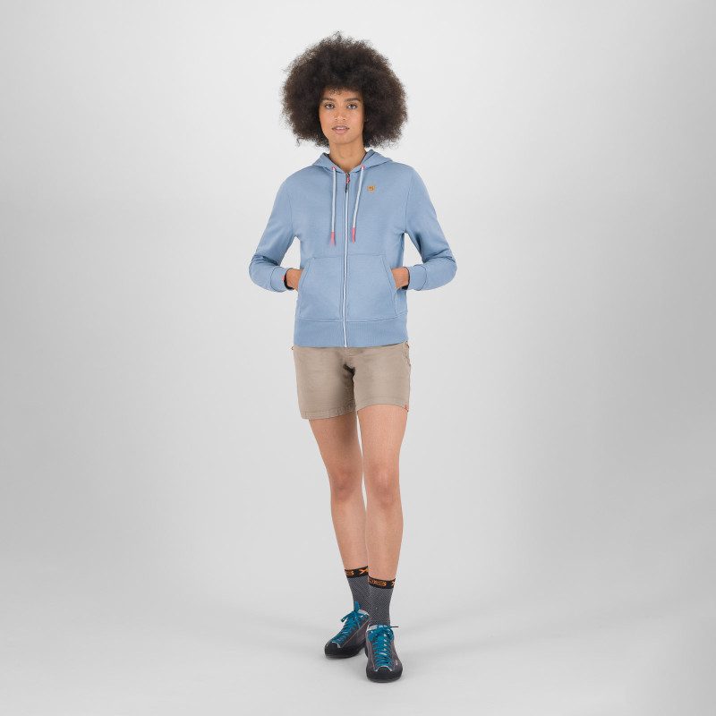 Karpos VOLPE dámska FULL ZIP mikina s kapucňou windw. blue 4
