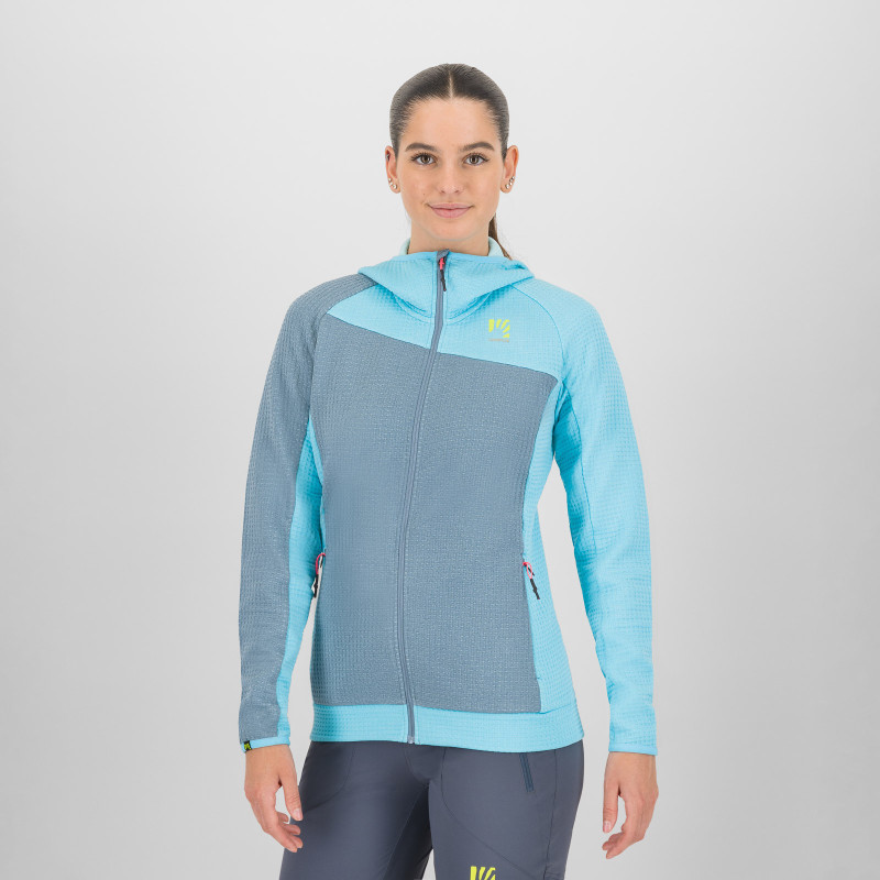 Karpos AVERAU dámska FULL-ZIP mikina s kapucňou windw.blue/bachelor b. 4