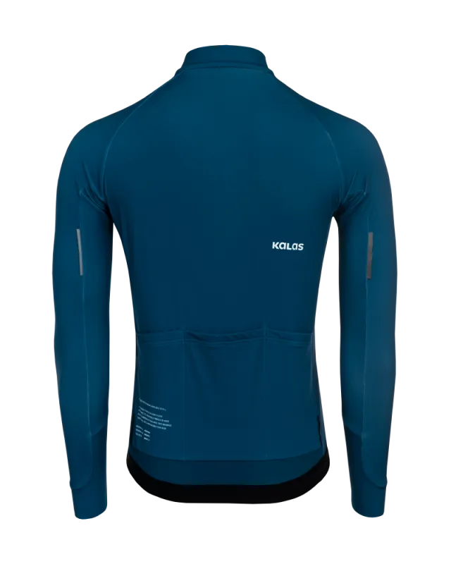 Cyklistický dres KALAS PASSION Z3 | Dres dlhý rukáv TEMPS | modrá