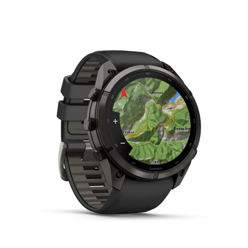 Garmin fenix 9 Pro - inReach, 51mm, AMOLED, Sapphire, Carbon Gray DLC Titanium, Black/Pebb 6