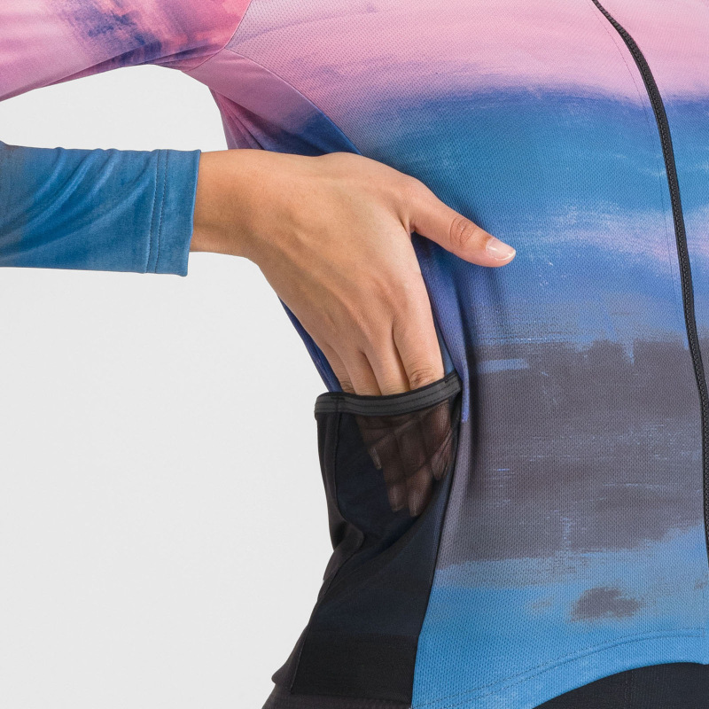 Sportful FLOW SUPERGIARA THERMAL dámsky dres blue pink 5