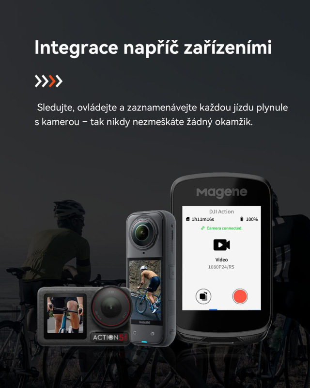 Cyklopočítač MAGENE SMART GPS C606 PRO dotykový USB 16