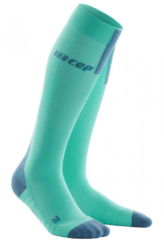CEP bežecké kompresné podkolienky 3.0 mint/grey