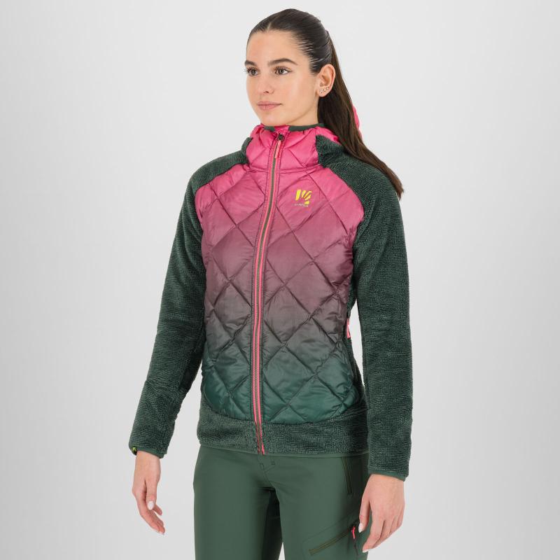 Karpos Smart Marmarole Dámska Bunda Fandango Pink/Jungle Green 4